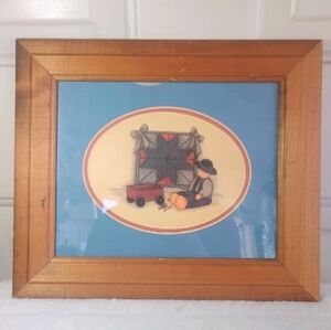 Vintage Original Diane Swanson Watercolor Folk Art